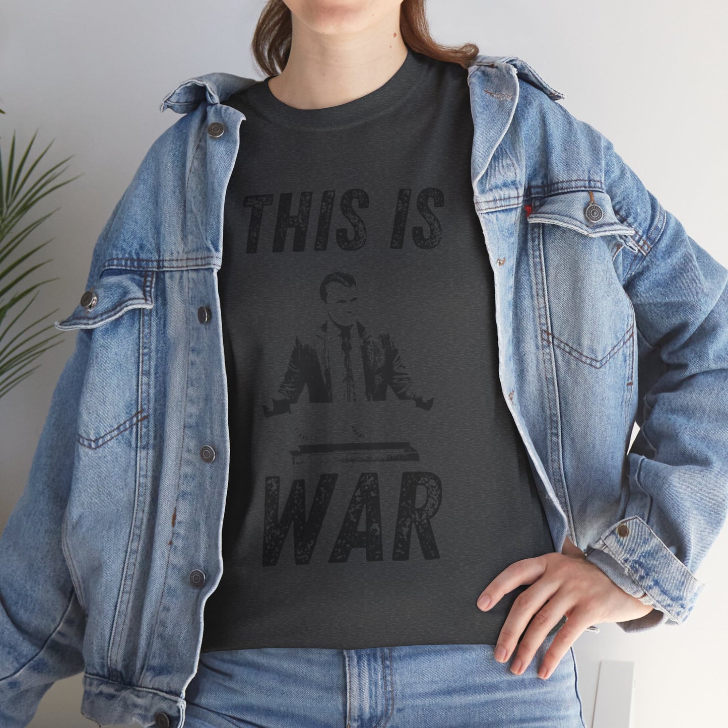 Bold Statement Tee for Activists and Trendsetters - This is War T-Shirt, Unisex Cotton Tee, Casual Wear, Gift for Friends, Statement [...] Charlie Kirk RIP
