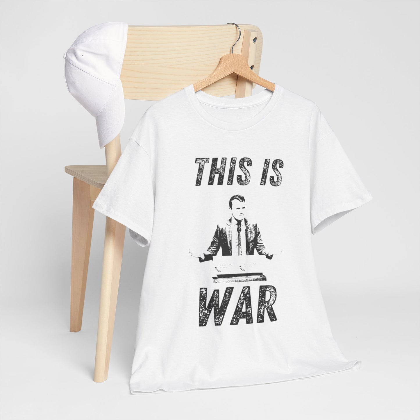Bold Statement Tee for Activists and Trendsetters - This is War T-Shirt, Unisex Cotton Tee, Casual Wear, Gift for Friends, Statement [...] Charlie Kirk RIP