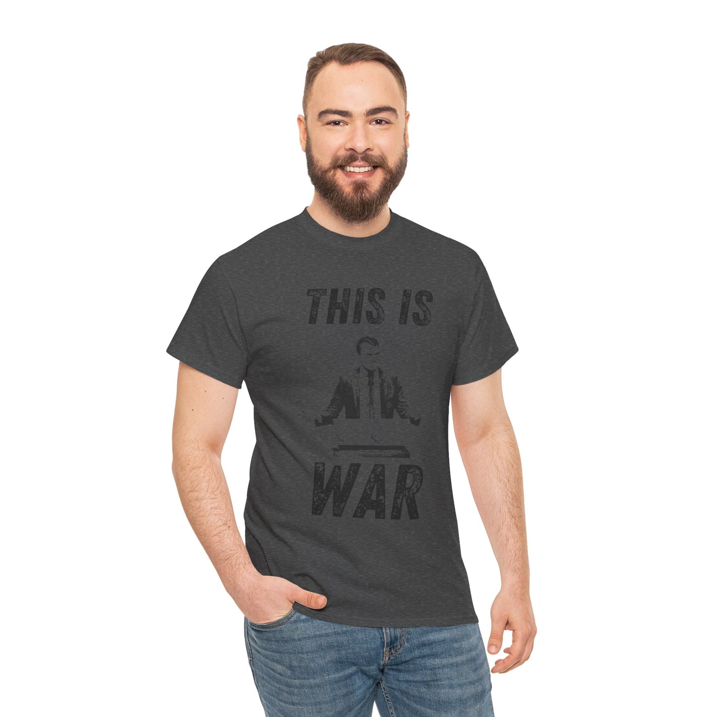 Bold Statement Tee for Activists and Trendsetters - This is War T-Shirt, Unisex Cotton Tee, Casual Wear, Gift for Friends, Statement [...] Charlie Kirk RIP