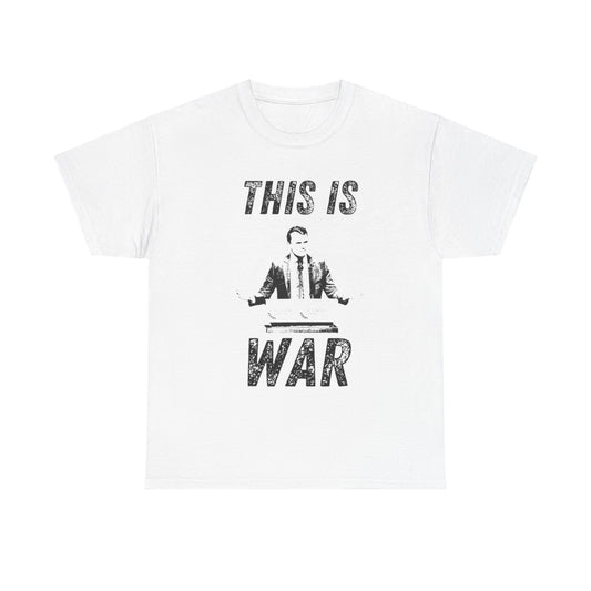 Bold Statement Tee for Activists and Trendsetters - This is War T-Shirt, Unisex Cotton Tee, Casual Wear, Gift for Friends, Statement [...] Charlie Kirk RIP