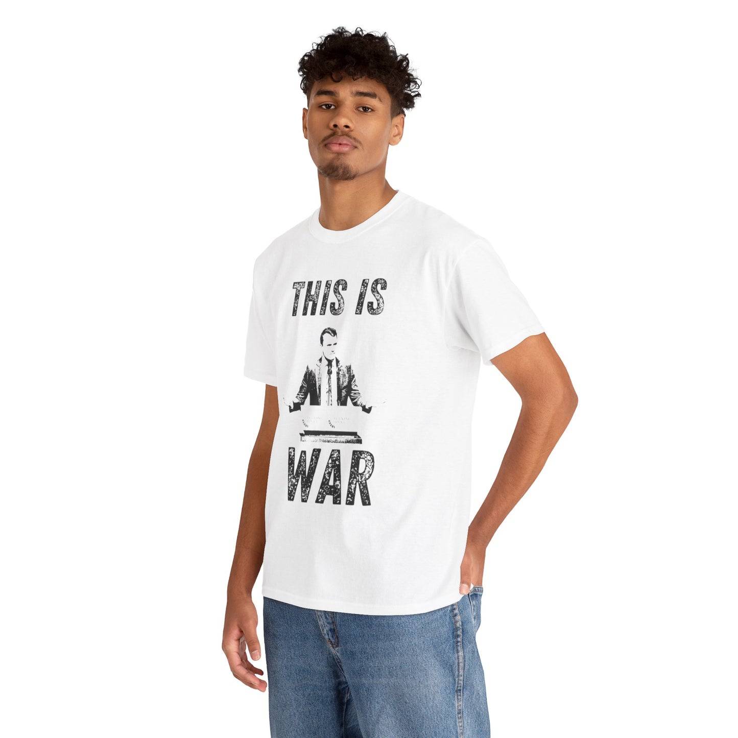 Bold Statement Tee for Activists and Trendsetters - This is War T-Shirt, Unisex Cotton Tee, Casual Wear, Gift for Friends, Statement [...] Charlie Kirk RIP