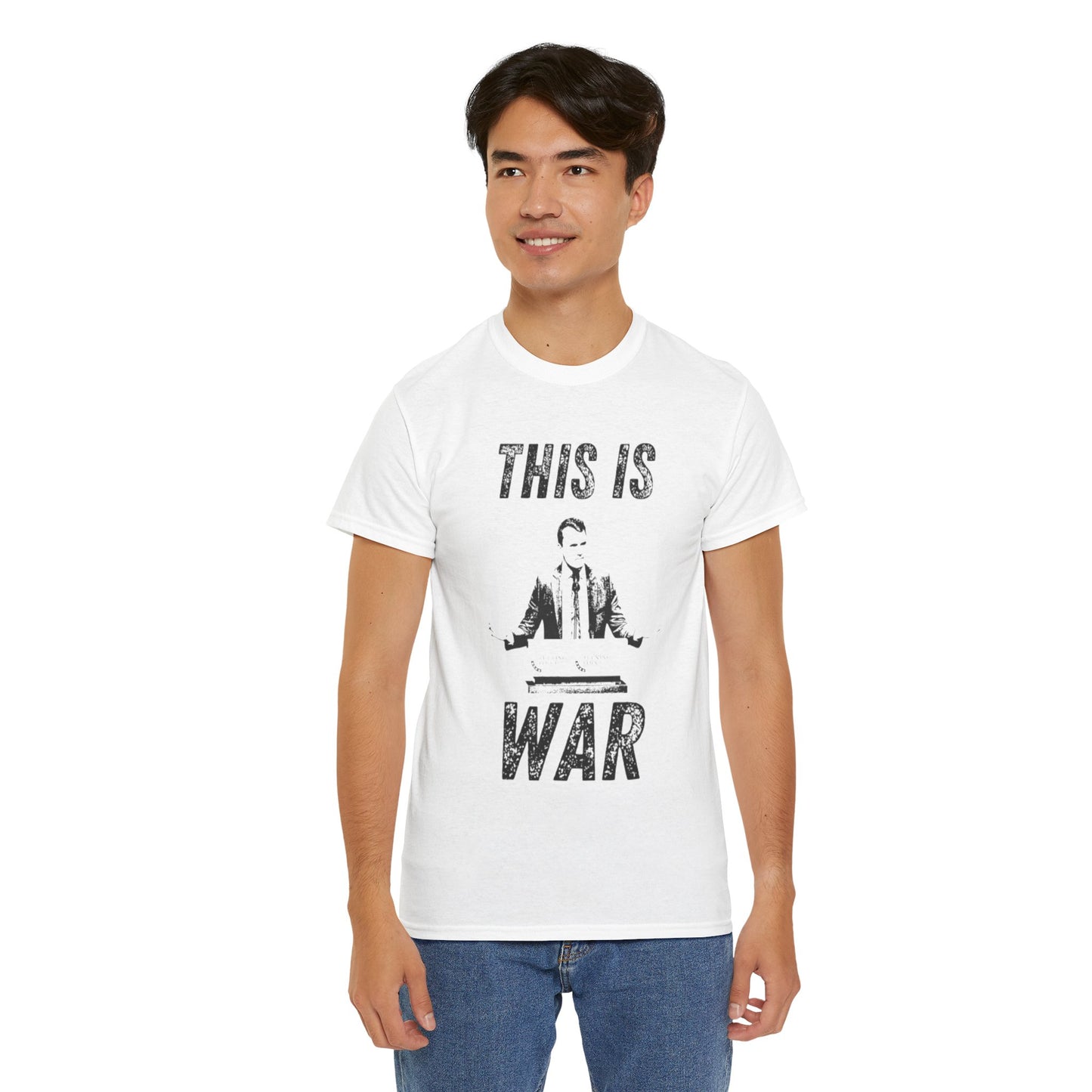 Bold Statement Tee for Activists and Trendsetters - This is War T-Shirt, Unisex Cotton Tee, Casual Wear, Gift for Friends, Statement [...] Charlie Kirk RIP